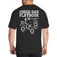 Cheer Dad Cheerleader Playbook Big And Tall Men's T-Shirt Back Print Cheer Dad Cheerleader Playbook Big And Tall Men's T-Shirt Back Print