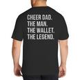 Cheer Dad Cheerleading Big And Tall Men's T-Shirt Back Print