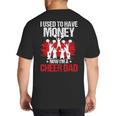 Cheer Dad Cheerleading Fathers Day Big And Tall Men's T-Shirt Back Print