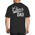 Cheer Dad Green Cheerleading Matching Parents Big And Tall Men's T-Shirt Back Print