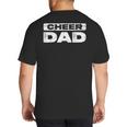 Cheer Dad Shirt Men Fathers Day Cheerleading Dad Big And Tall Men's T-Shirt Back Print