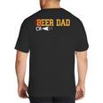 Cheerleader Dad Beer Cheerleading Cheer Dad Big And Tall Men's T-Shirt Back Print