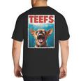 Chihuahua Teefs Top Teeth Chi Jowls Paws Dog Mom Dad Big And Tall Men's T-Shirt Back Print