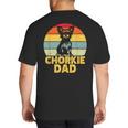 Chorkie Dad Retro Sunset Chihuahua Yorkie Mix Lover Big And Tall Men's T-Shirt Back Print