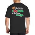 Christmas Twins Expecting Dad T-Shirt Pregnant Wife Tee Big And Tall Men's T-Shirt Back Print