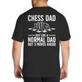 Cool Chess Player Art For Men Dad Knight Chess Lovers Pieces Small Big And Tall Men's T-Shirt Back Print