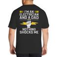 Cool Electrician For Men Dad Professional Electrician Big And Tall Men's T-Shirt Back Print Cool Electrician For Men Dad Professional Electrician Big And Tall Men's T-Shirt Back Print