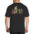 Cool Motocross Dirt Bike Biker Dad & Sons Father's Day Big And Tall Men's T-Shirt Back Print