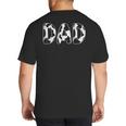 Cow Dad Birthday Family Matching Fathers Day Boy Girl Farm Small Big And Tall Men's T-Shirt Back Print
