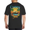 Cruising With My Son Mom Dad Cruise Vacation Matching Big And Tall Men's T-Shirt Back Print
