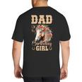 Cute Dad Of The Birthday Girl Horse Family Party Big And Tall Men's T-Shirt Back Print