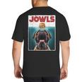 Cute English Mastiff Jowls Burger Bullmastiff Dog Mom Dad Big And Tall Men's T-Shirt Back Print