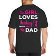 Cute Girls Hunting Dad Daughter Hunting Buddy Hunter Big And Tall Men's T-Shirt Back Print