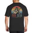 Cute Papa Bear Vintage Father's Day Retro Dad Guitar Big And Tall Men's T-Shirt Back Print Cute Papa Bear Vintage Father's Day Retro Dad Guitar Big And Tall Men's T-Shirt Back Print