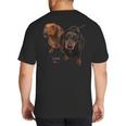 Dachshund Shirt Doxie Mom Dad Love Wiener Dog Puppy Cute Tee Big And Tall Men's T-Shirt Back Print
