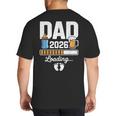 Dad 2026 Loading Expecting New Baby Announcement Men Big And Tall Men's T-Shirt Back Print