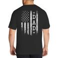 Dad American Flag Dad Patriotic Father's Day Big And Tall Men's T-Shirt Back Print Dad American Flag Dad Patriotic Father's Day Big And Tall Men's T-Shirt Back Print