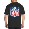 Dad American Football Happy Birthday Family Matching Retro Big And Tall Men's T-Shirt Back Print Dad American Football Happy Birthday Family Matching Retro Big And Tall Men's T-Shirt Back Print