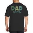 Dad Asaurus Dinosaur Birthday Mom Dad Birthday Boy T-Rex Big And Tall Men's T-Shirt Back Print