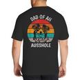 Dad Of An Ausshole Australian Shepherd Aussie Big And Tall Men's T-Shirt Back Print