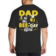 Dad Of The Bee Day Girl Hive Party Matching Birthday Sweet Big And Tall Men's T-Shirt Back Print Dad Of The Bee Day Girl Hive Party Matching Birthday Sweet Big And Tall Men's T-Shirt Back Print