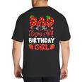 Dad Of The Berry First Birthday Of Girl Strawberry Big And Tall Men's T-Shirt Back Print