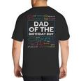 Dad Of The Birthday Boy 10th Birthday Math Party Outfit Big And Tall Men's T-Shirt Back Print