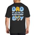 Dad Of The Birthday Boy Blue Dog Family Matching Big And Tall Men's T-Shirt Back Print