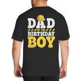 Dad Of The Birthday Boy Construction Birthday Party Hat Men Big And Tall Men's T-Shirt Back Print