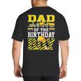 Dad Of The Birthday Boy Construction Truck Big And Tall Men's T-Shirt Back Print