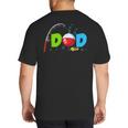 Dad Of The Birthday Boy Birthday Fishing Family Big And Tall Men's T-Shirt Back Print