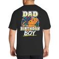 Dad Of Birthday Boy Kids Reptile Birthday Party Big And Tall Men's T-Shirt Back Print