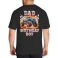 Dad Of The Birthday Boy Monster Truck Birthday Big And Tall Men's T-Shirt Back Print Dad Of The Birthday Boy Monster Truck Birthday Big And Tall Men's T-Shirt Back Print