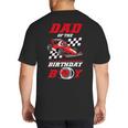 Dad Of The Birthday Boy Pit Crew Race Car Matching Family Big And Tall Men's T-Shirt Back Print