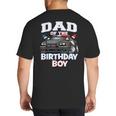 Dad Of The Birthday Boy Policeman Officer Party Big And Tall Men's T-Shirt Back Print