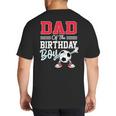 Dad Of The Birthday Boy Shirt Soccer Party Family Daddy Big And Tall Men's T-Shirt Back Print