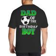 Dad Of The Birthday Boy Soccer Stars Outfit Big And Tall Men's T-Shirt Back Print