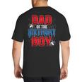 Dad Of The Birthday Boy Spider Web Birthday Party Matching Big And Tall Men's T-Shirt Back Print Dad Of The Birthday Boy Spider Web Birthday Party Matching Big And Tall Men's T-Shirt Back Print