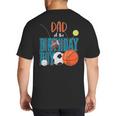Dad Of The Birthday Boy Sports Matching Family Big And Tall Men's T-Shirt Back Print