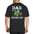 Dad Of The Birthday Boy Vintage Farm Tractor Party Family Big And Tall Men's T-Shirt Back Print