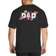 Dad Of The Birthday Boys Space Astronaut 1st Birthday Family Big And Tall Men's T-Shirt Back Print Dad Of The Birthday Boys Space Astronaut 1st Birthday Family Big And Tall Men's T-Shirt Back Print