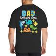 Dad Birthday Crew Sea Ocean Fish Aquarium Bday Party Big And Tall Men's T-Shirt Back Print