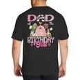 Dad Of The Birthday Girl 1St Birthday Pink Cow Farm Big And Tall Men's T-Shirt Back Print