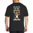 Dad Of The Birthday Girl Boy Cheetah Big And Tall Men's T-Shirt Back Print