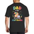 Dad Of The Birthday Girl Capybara Bday Party Family Big And Tall Men's T-Shirt Back Print Dad Of The Birthday Girl Capybara Bday Party Family Big And Tall Men's T-Shirt Back Print