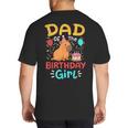 Dad Of The Birthday Girl Kids Cute Capybara Bday Family Big And Tall Men's T-Shirt Back Print