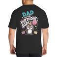 Dad Of The Birthday Girl Pesto Baby Penguin Party Big And Tall Men's T-Shirt Back Print