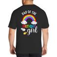 Dad Of The Birthday Girl Rainbow B-Day Matching Family Big And Tall Men's T-Shirt Back Print Dad Of The Birthday Girl Rainbow B-Day Matching Family Big And Tall Men's T-Shirt Back Print