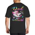 Dad Of The Birthday Girl Rolling Skate Family Matching Big And Tall Men's T-Shirt Back Print