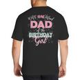 Dad Of The Birthday Girl Shirt Winter Onederland Family Big And Tall Men's T-Shirt Back Print
